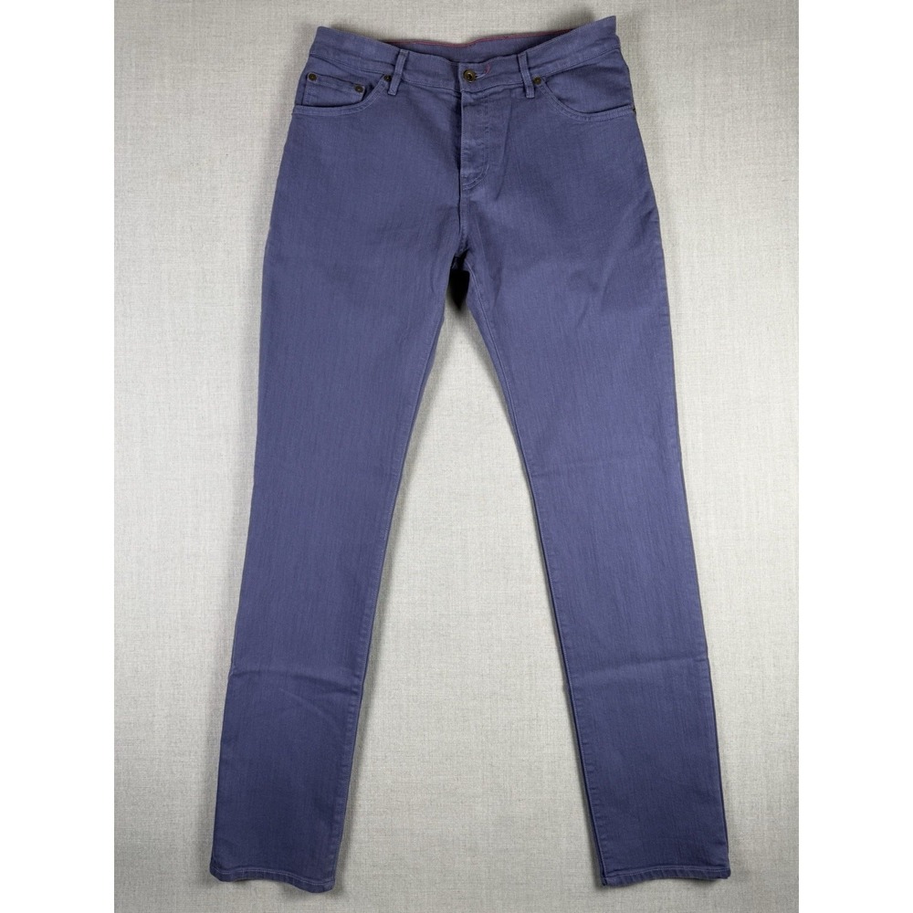 Raleigh Denim Workshop Jeans Mens Size 32x34 Dutch Blue Martin Thin Taper NWT